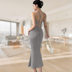 Vestido skims Largo de tirantes - Fishtail Dress