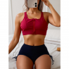 Zipper Bra