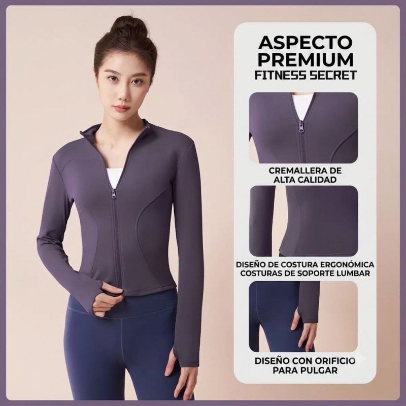 Chaqueta Fit Felpada
